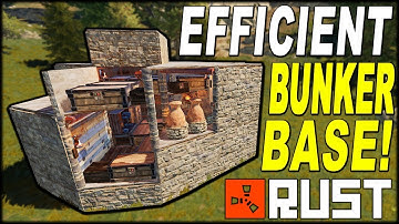 EFFICIENT BUNKER BASE! - SOLO/DUO/TRIO - RUST BASE DESIGN 2019 - (FULL TUTORIAL)