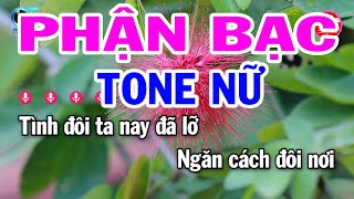 Karaoke Phận Bạc Tone Nữ ( Si Thứ ) Nhạc Sống Phối Cực Hay 2023 | Đại Lý Karaoke