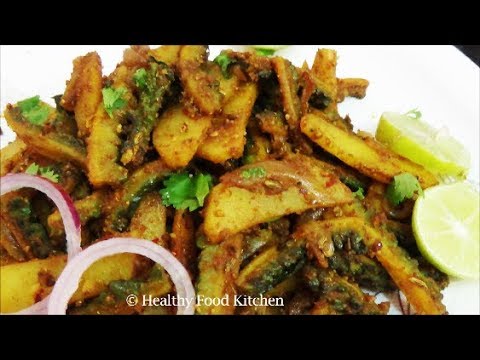 Pavakkai Fry Recipe in tamil/Pavakkai Stir Fry Recipe/Aloo Bitter Gourd Stir Fry/Pavakkai Varuval