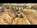 Part2 Fantastic Bulldozer Operator Showing His Skills For Canal Foundation Building ZOOMLION ZE210E