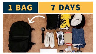 Pack 7 Days in 1 Bag | Tips &amp; Tricks | One Bag Travel