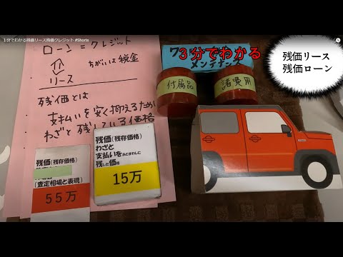 １分でわかる残価リース残価クレジット #Shorts