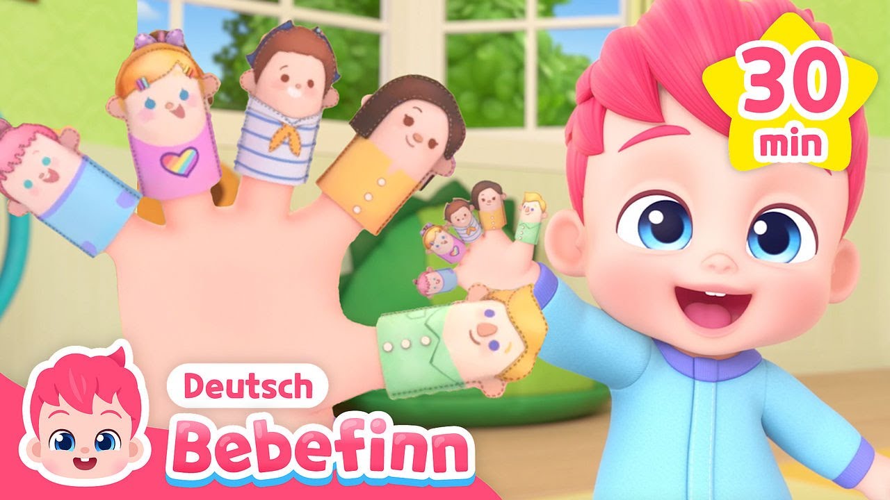 Mix - Finger-Familie 🖐 | Sing Kinderreime mit Bebefinn | Bebefinn Deutsch - Kinderlieder