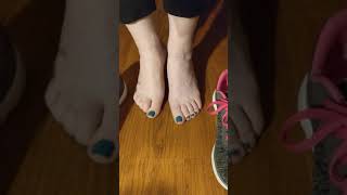 Dirty White Socks Coming Off My Smelly Feet
