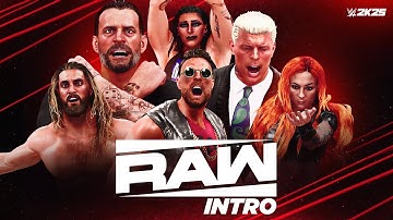 WWE 2K25 Universe Mode - Raw Intro (Netflix)