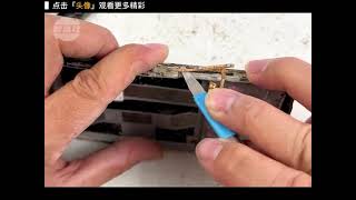 小伙在路边捡到的废弃手机，经过翻新修复后，竟然跟全新的一样。#手艺人 #翻新 #变废为宝 #手机维修