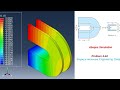 A curved beam subjected to lateral loading