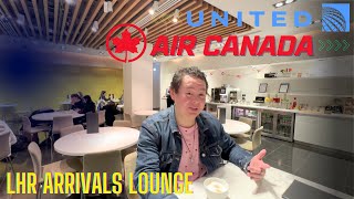 UNITED & AIR CANADA ARRIVALS LOUNGE (INVITATIONS ONLY) AT LONDON HEATHROW AIRPORT (LHR) TERMINAL 2