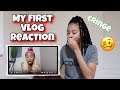 REACTING TO MY FIRST VIDEO EVER! Cringe | Vlogmas Day 3 !