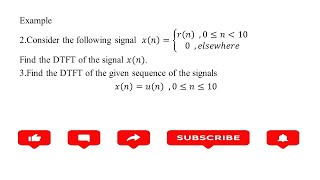 208 DTFT Sequence  Example 2 & 3  | Discrete Time Fourier Transform | Fourier Transform | AL AMIN