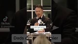 Funniest father of the bride speech 😂😂 #weddingspeech #fatherofthebride