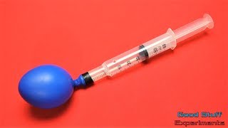 How to Make a Homemade Balloon Inflator using Syringe