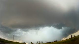 Dash Cam Time-Lapse Vernon, Tx And Tipton, Ok Supercell [4.26.16]