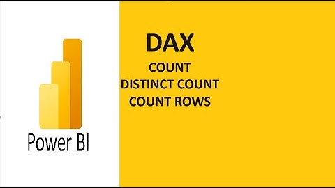 Power BI DAX Count Functions | Count, Distinct Count, Count Rows Tutorial