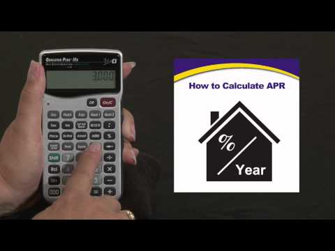Qualifier Plus IIIFx Calculating APR Annual Percentage Rate How To