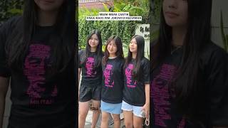Mbakmbak Cantik Pakai Kaos Jokowi Di Kediaman jokowi jokowidodo news