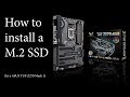 How to install a M.2 SSD (ASUS TUF Z270 Mark 1)