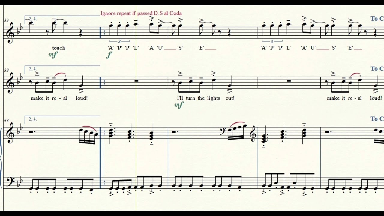 how to play lady gaga applause youtube applause sheet music