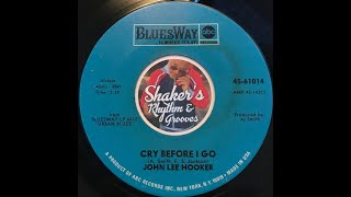 Video thumbnail of "John Lee Hooker • Cry Before I Go • from 1967 on BLUESWAY #45-61014"