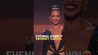 MISS USA 'RBONNEY GABRIEL' EVENING GOWN PERFORMANCE! #missuniverse #shorts #usa #philippines #fyp