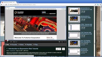 18 - Introduction to Expression Web 4 - Publishing Your Website To The Internet with Expression Web