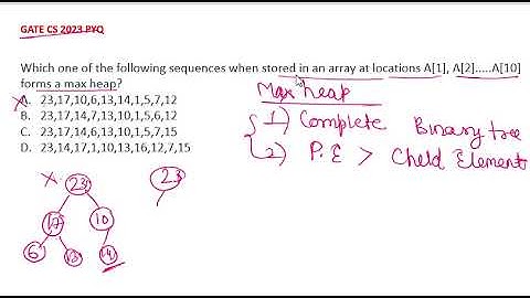 DATA STRUCTURES GATE CS PYQ 2023