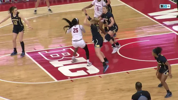 CLOSE GAME: Final 3 Minutes of  Michigan at Wisconsin | Big Ten Women's Basketball | 1/29/2025