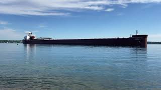 Great Lakes Freighter Paul R Tregurtha downbound on the St. Marys River