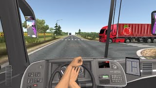 smooth bus ride while exploring Romanian countryside | euro bus simulator 2 android gameplay 2023