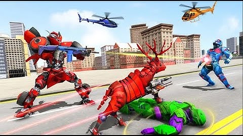 Deer Robot Car Game #02 – Robot Transforming Games -- New Gameplay Walkthrough.