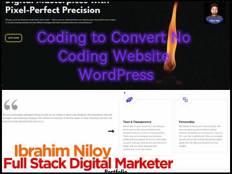 From Code to WordPress | SEO Optimized Website by Ibrahim Niloy