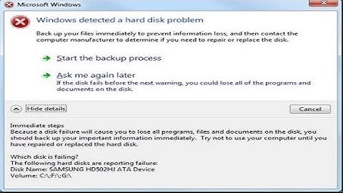 Fix: Windows detected a hard disk problem  | Also Hide in Win 7 , 8,8.1, 10