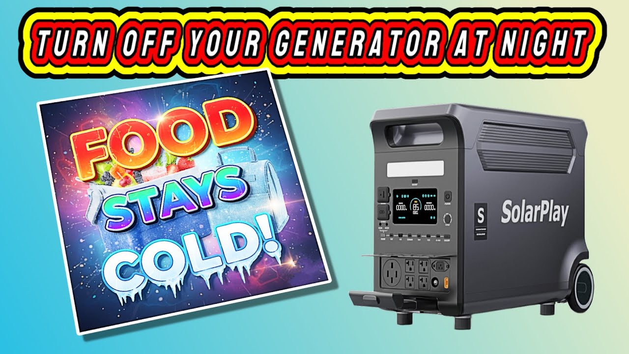 🌞 Портативная электростанция SolarPlay | Спите тихо, работайте! 🛌❄️