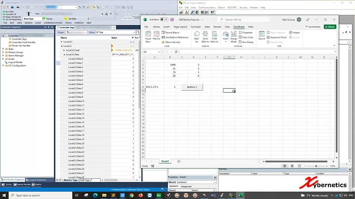 Read and Write Data From Microsoft Excel To Allen-Bradley ControLogix Using RSLinx