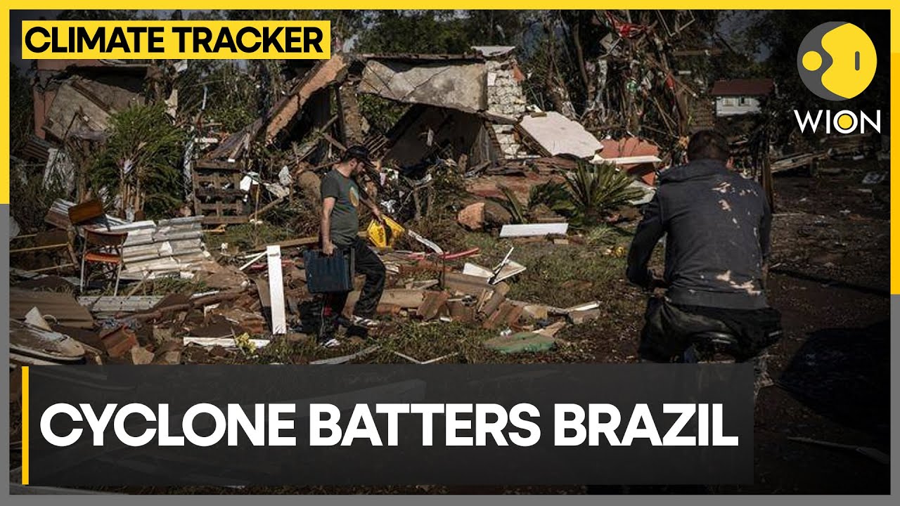 Tropical cyclone batters & soaks southern Brazil | WION Climate Tracker