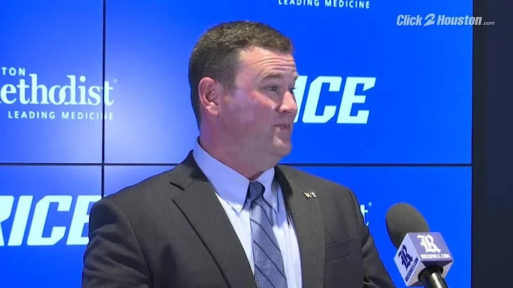 Mike Bloomgren introduced as Rice University head football coach