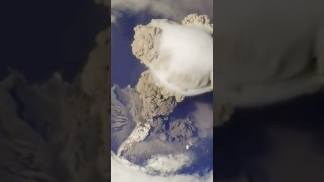 Sarychev Volcanic Eruption As Seen From The International Space Station 