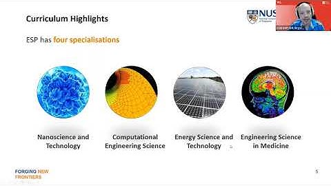 NUS CDE E-Open House 2022 | Engineering Science Programme Information Session