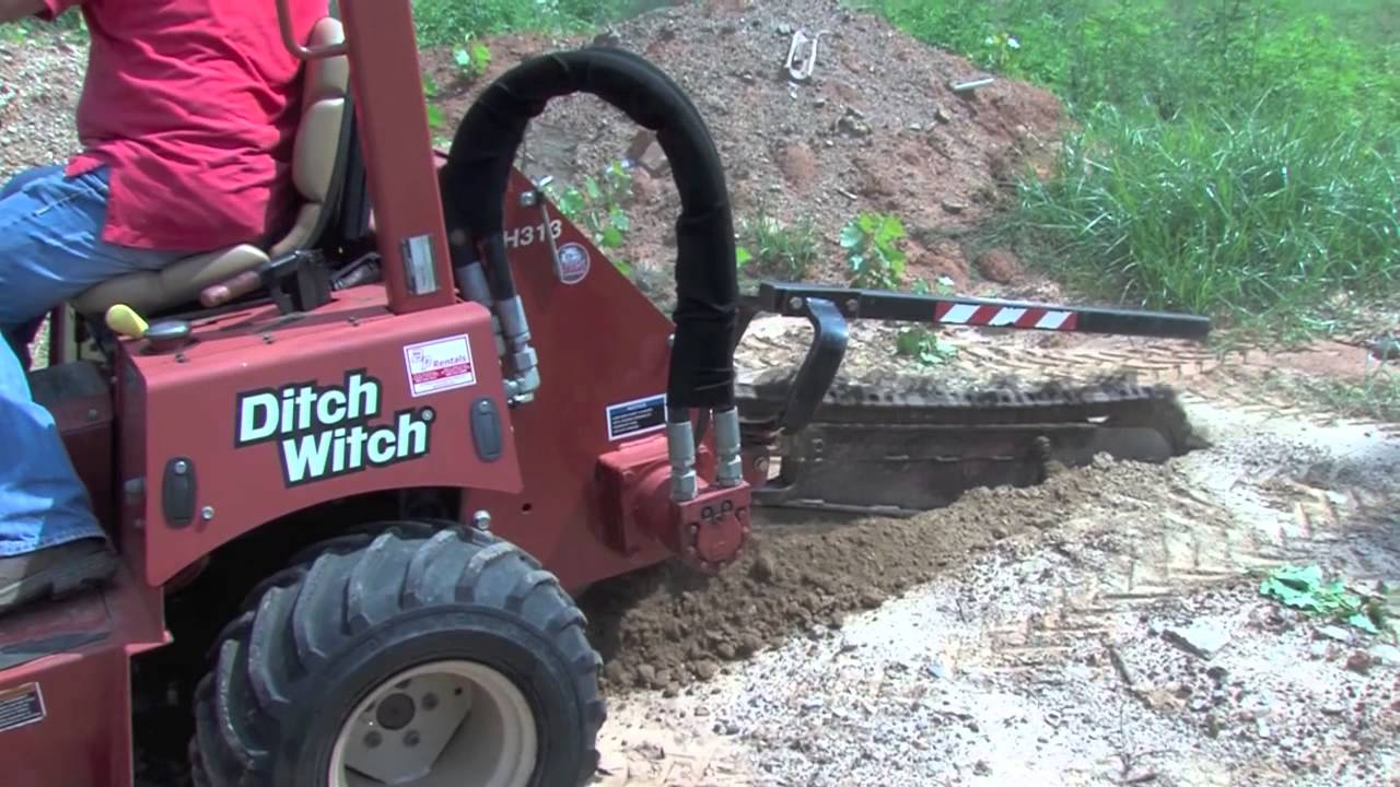Ditch Witch RT40 Riding Trencher Demonstration YouTube