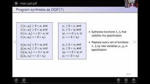 Program Synthesis as Dependency Quantified Modulo Theory by Priyanka Golia