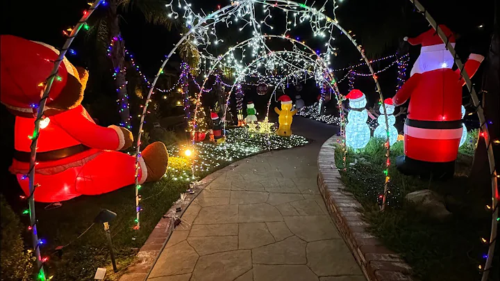 Simple DIY Christmas light Arches made from PVC pipe