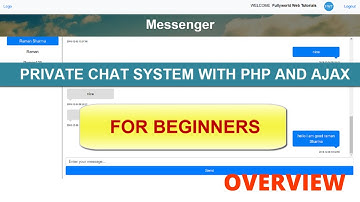 Private Chatting System With PHP and AJAX for Beginner
