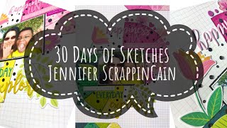 30 Days of Sketches | Paige Evans | 8 1/2x11