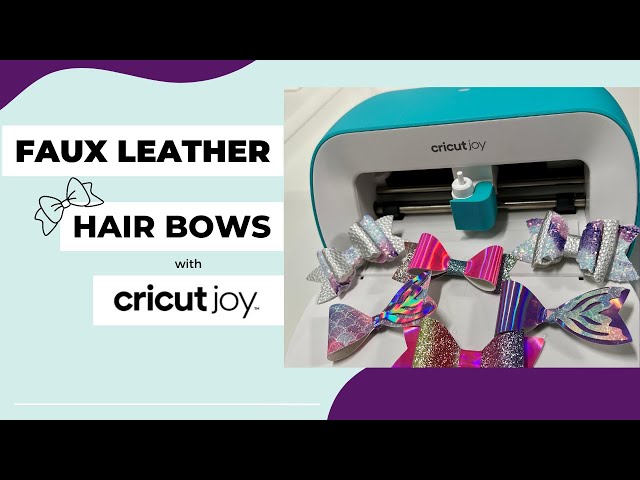 How to Make Faux Leather Hair Bows with a Cameo, Cricut, or By Hand » The  Denver Housewife