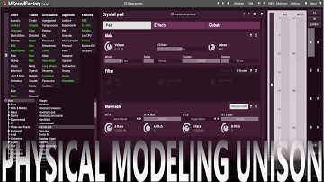 UnisonFX with Physical Modeling in MSoundfactory