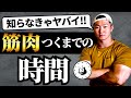 【知らないとヤバい】筋トレをして筋肉がつくまでにかかる時間は?