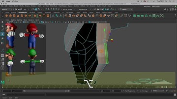 LUIGI: part 4, Eye & Mouth Socket; Lecture, Digital 3D Modeling & Animation