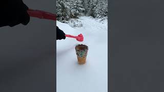 Ice cream in Ohio 🍨 #satisfying #snow #asmr