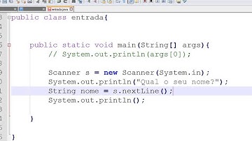 Curso de Java - Aula 11  Entrada de Dados