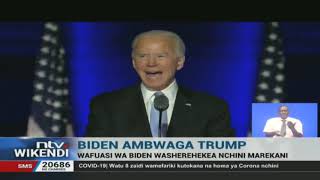 Joe Biden Aahidi Kuwaunganisha Wamarekani Wote